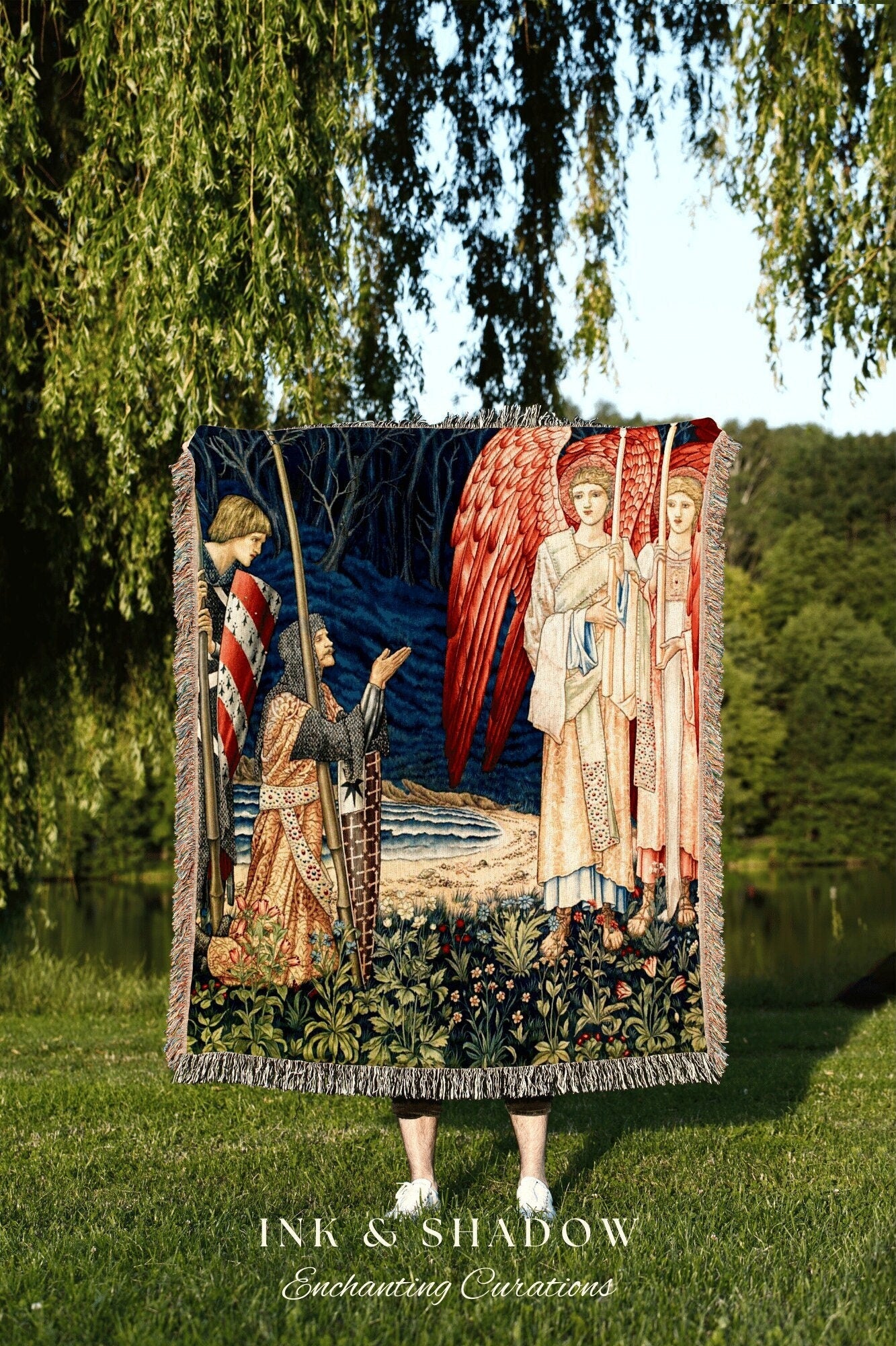 Renaissance Tapestry Victorian Tapestry Paint Angel Painting