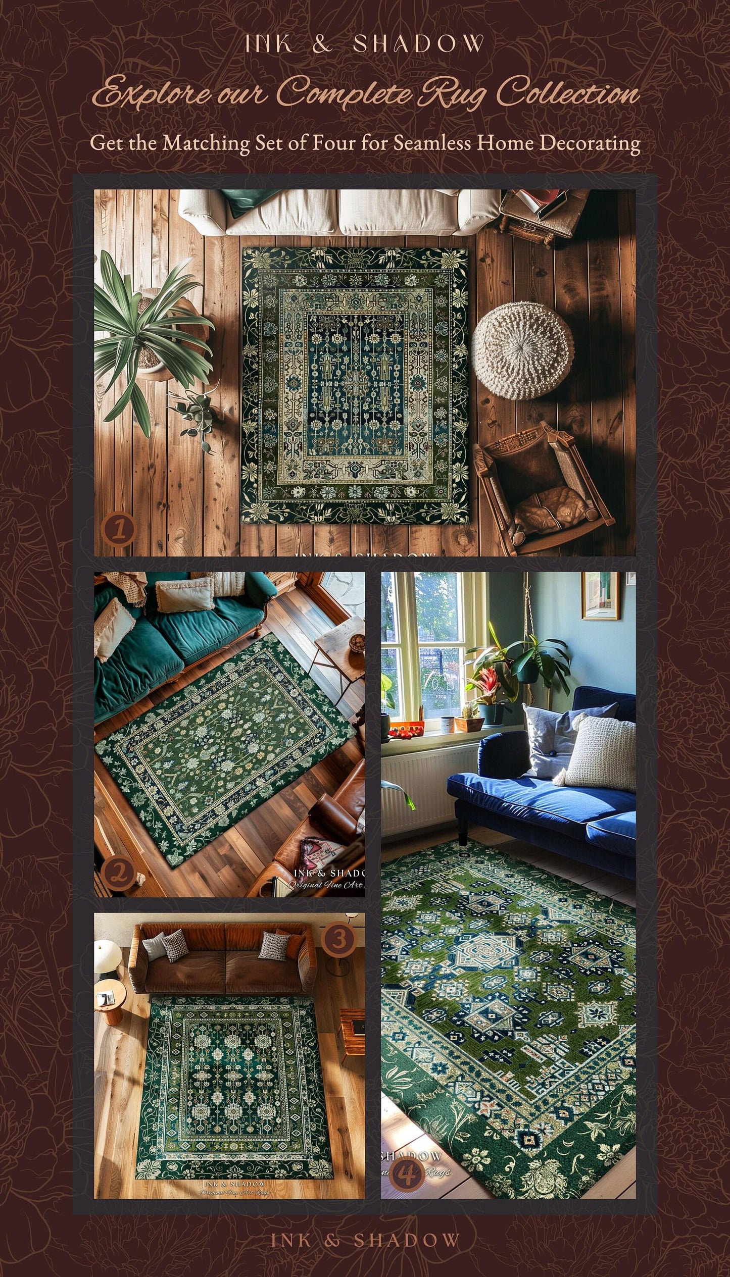 Muted Green Boho Area Rug | Rustic Aesthetic Living Room Pastel Green Home Decor Housewarming Gift Cottagecore Green Bedroom Floor Mat |
