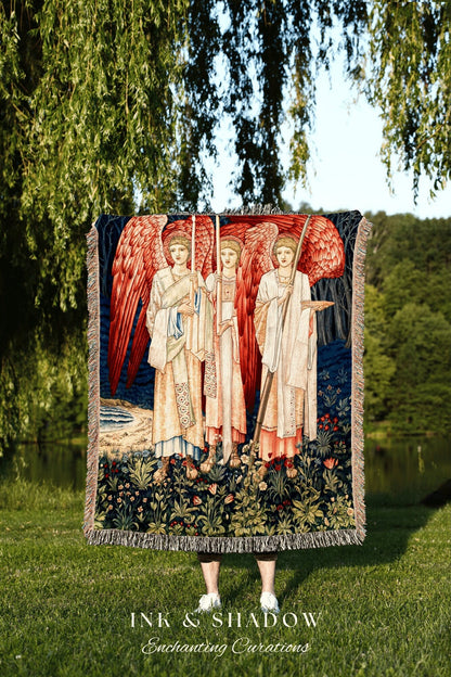 Medieval Art Tapestry Woven Wall Hanging | Renaissance Art Vintage Aesthetic | Dark Academia Medieval Aesthetic Gothic Decor Blanket Woven |