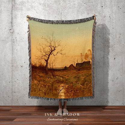 Vintage Desert Aesthetic Tapestry Woven | Southwest Wall Art Blanket Woven Tapestry | Bookish Decor Aesthetic Tapestry Desert Aesthetic Art