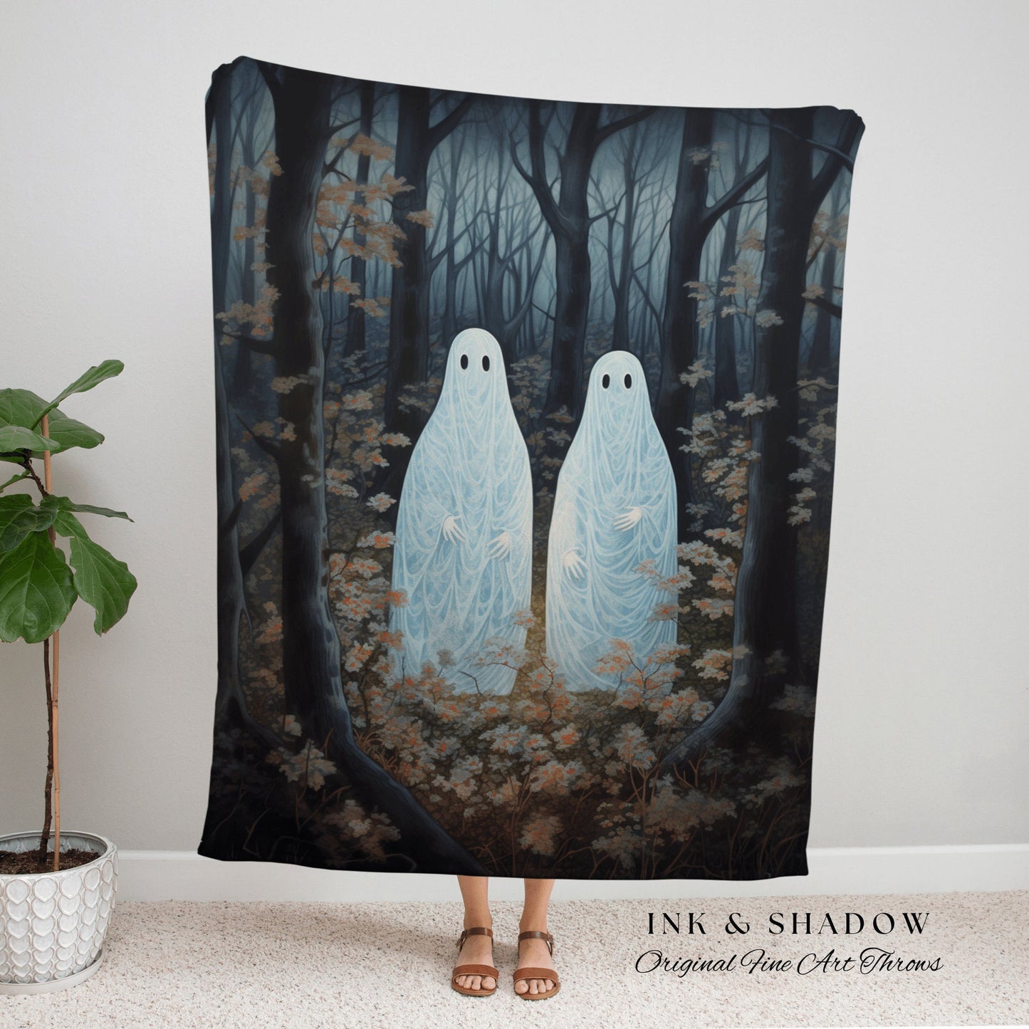 Mystic Woods Gothic Room Decor Tapestry Dark Room Decor Vintage Ghost Tapestry Spooky Halloween Vintage Ghost Art Woven Tapestry Halloween |