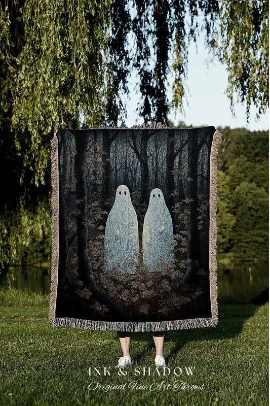 Mystic Woods Gothic Room Decor Tapestry Dark Room Decor Vintage Ghost Tapestry Spooky Halloween Vintage Ghost Art Woven Tapestry Halloween |