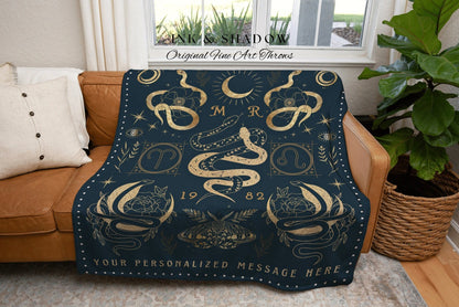 Celestial Wedding Tapestry Custom | Wedding Anniversary Gift Couples Custom Star Sign Blanket Woven Throw Personalized Wedding Custom Zodiac