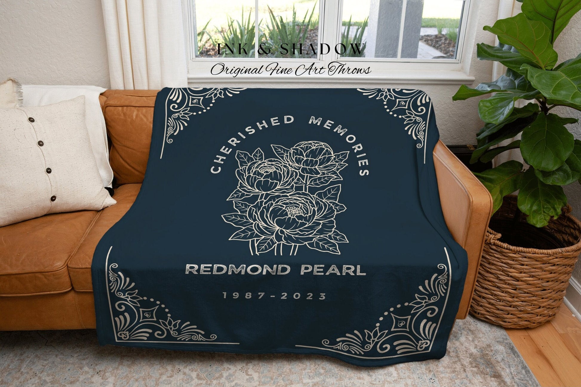 Personalized Sympathy Blanket | Honoring Memory Blanket Sentimental Tapestry Woven Blanket Personalized Memory Blanket Comforting Keepsake |