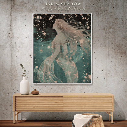 Pastel Ethereal Throw Blanket | Dark Academia Bedroom Celestial Throw Ethereal Mermaidcore Royalcare Tapestry Sirencore Decor Celestial |