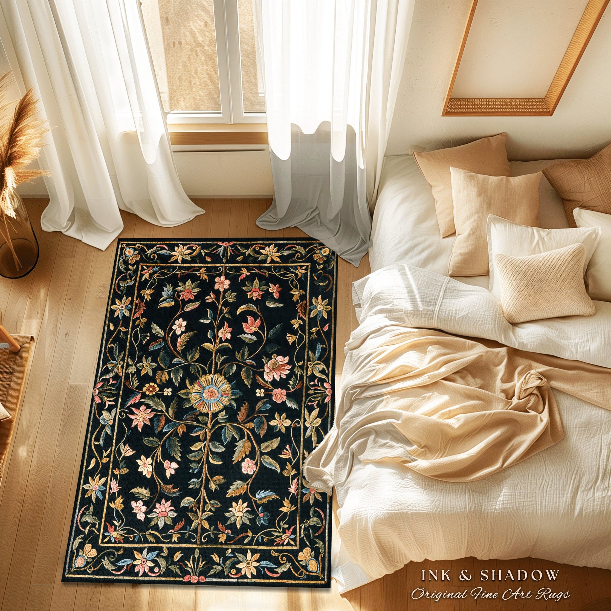 Fairy Aesthetic Living Room Rug | Folklore Aesthetic Danish Home Decor Rustic Housewarming Gift Fairycore Bedroom Whimsical Bedroom Accent |