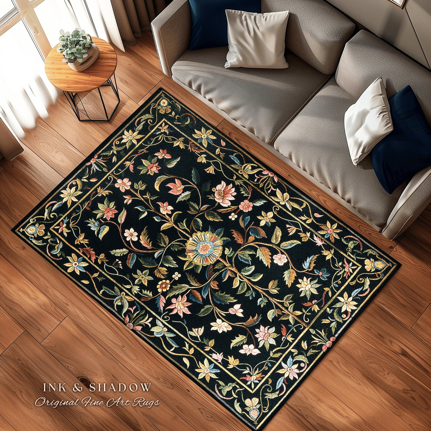 Fairy Aesthetic Living Room Rug | Folklore Aesthetic Danish Home Decor Rustic Housewarming Gift Fairycore Bedroom Whimsical Bedroom Accent |