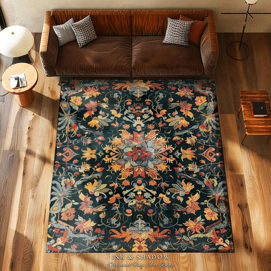 Psychedelic Kaleidoscope Area Rug | Tyedye Aesthetic Living Room Home Decor Hippie Gift Cottagecore Psychedelic Bedroom Mat Multi-Color Art