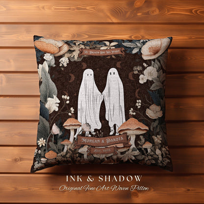 Til Death do us Part Throw Pillow | Cottagecore Decor Custom Anniversary Meaningful Wedding Gift for Couple Housewarming Gift Unique Couple