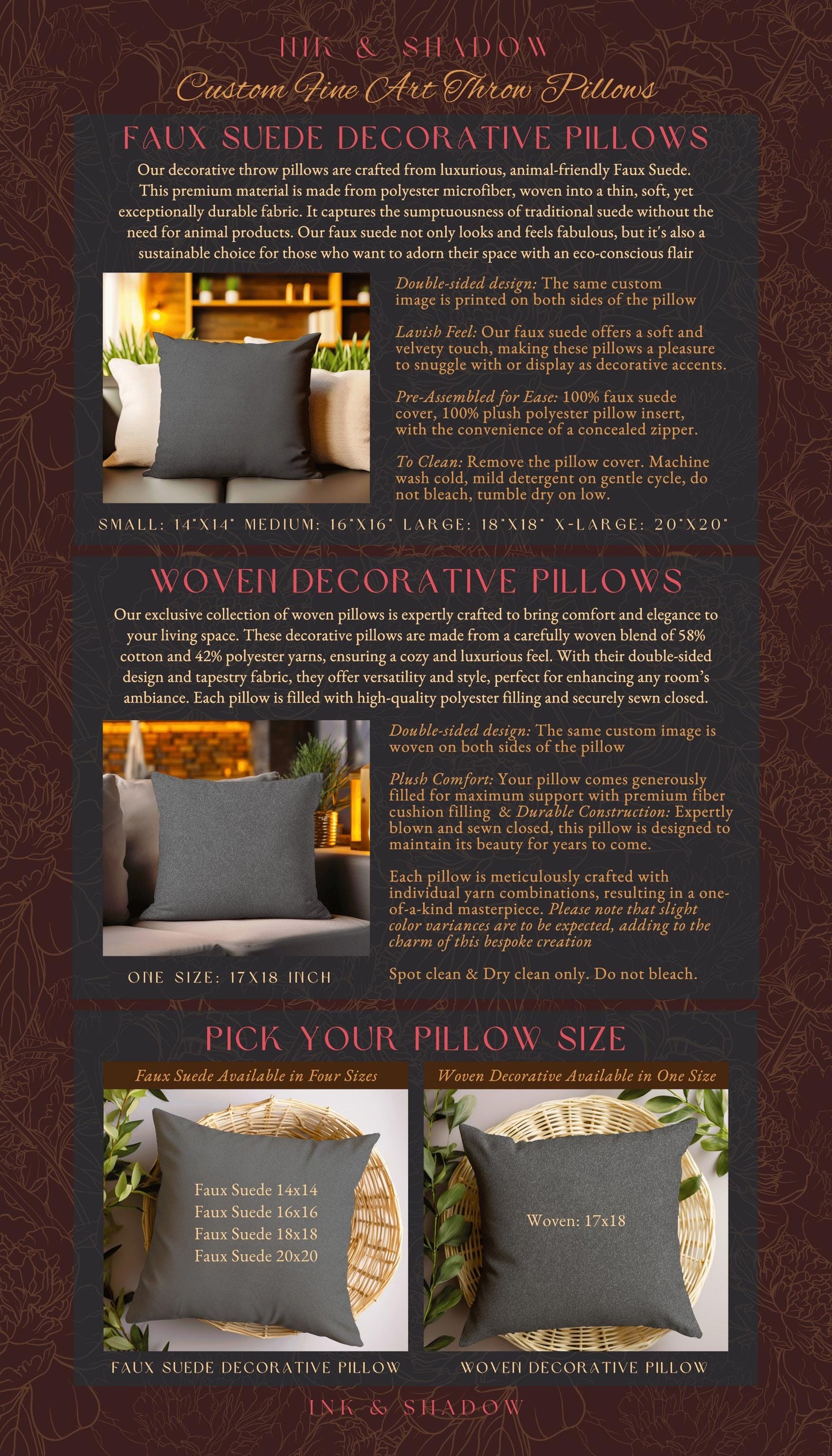 Moonlit Magic Whimsical Tree Tapestry Pillow Decorative Throw Cushion