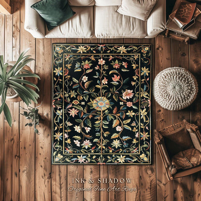 Fairy Aesthetic Living Room Rug | Folklore Aesthetic Danish Home Decor Rustic Housewarming Gift Fairycore Bedroom Whimsical Bedroom Accent |