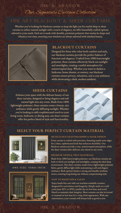 a brochure for a window covering company