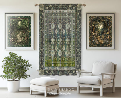 Forest Green Curtains Boho Decor Rustic Aesthetic Living Room Sage Green Home Decor | Housewarming Gift Cottagecore Bedroom Window Panels |