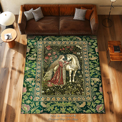 Fantasy Fairytale Princesscore Area Rug | Soft Fantasy Regency Cottagecore Bedroom Dark Romantic Home Decor Enchanted Rustic Storybook |