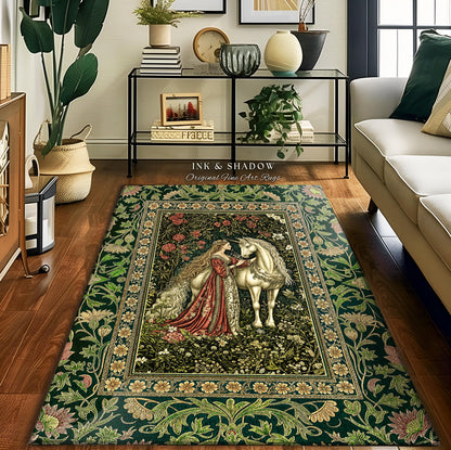 Fantasy Fairytale Princesscore Area Rug | Soft Fantasy Regency Cottagecore Bedroom Dark Romantic Home Decor Enchanted Rustic Storybook |