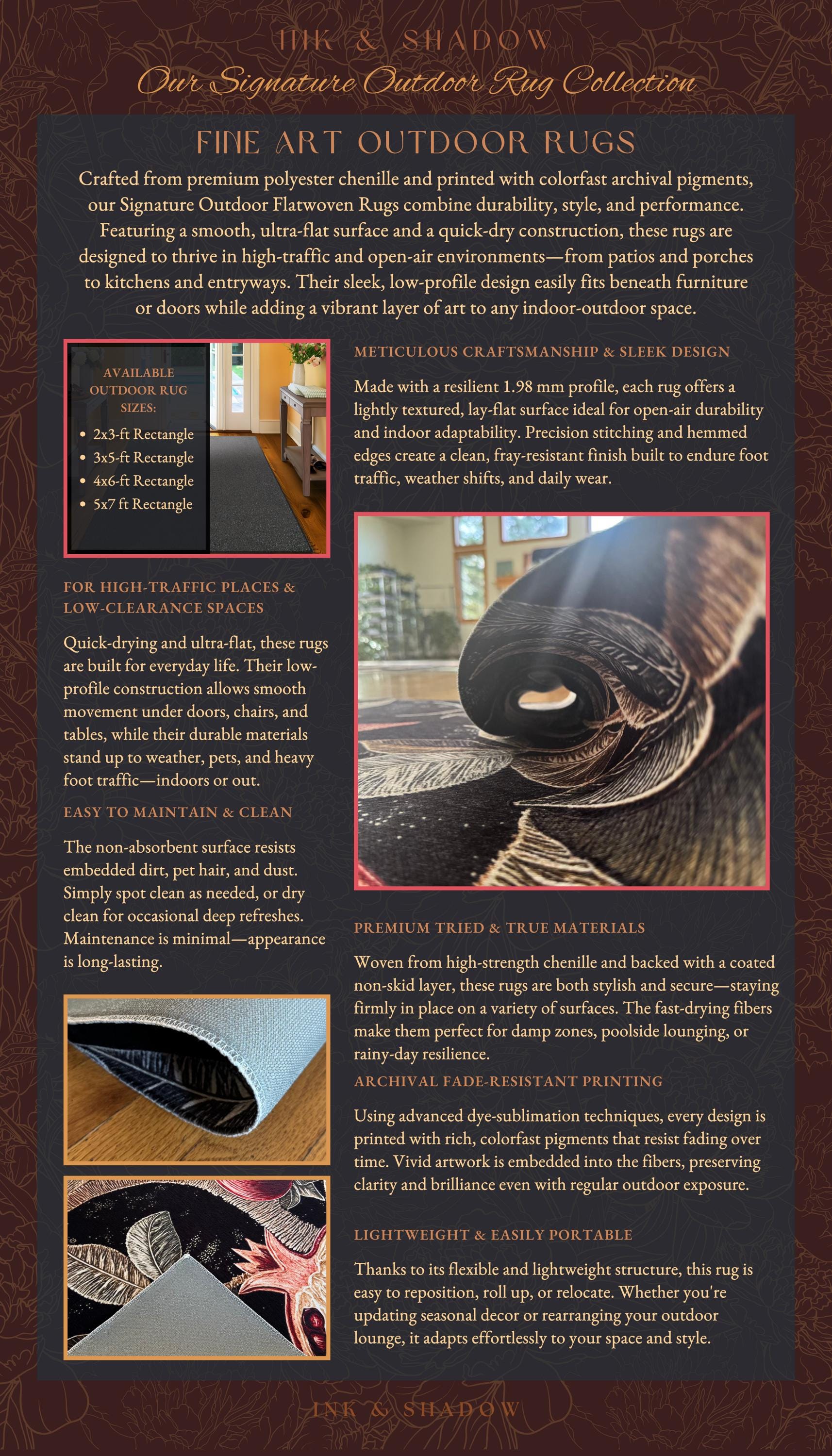 a brochure with pictures of different types of rugs