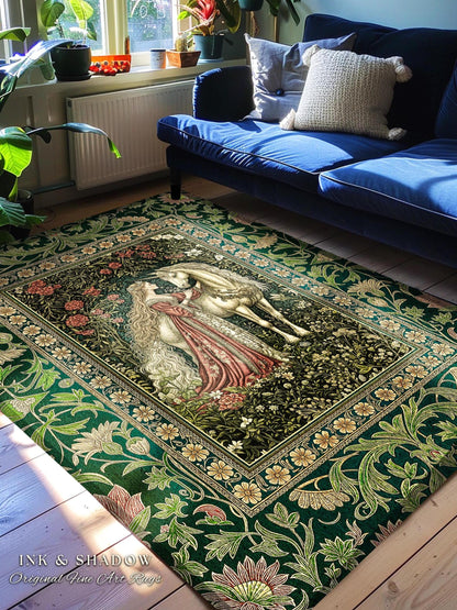 Fantasy Fairytale Princesscore Area Rug | Soft Fantasy Regency Cottagecore Bedroom Dark Romantic Home Decor Enchanted Rustic Storybook |