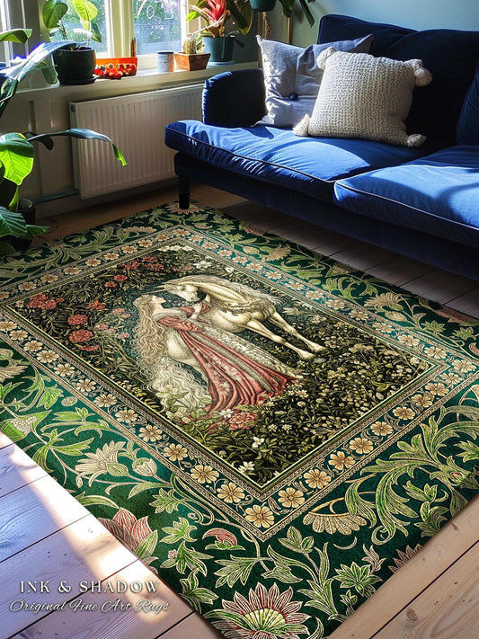 Fantasy Fairytale Princesscore Area Rug | Soft Fantasy Regency Cottagecore Bedroom Dark Romantic Home Decor Enchanted Rustic Storybook |