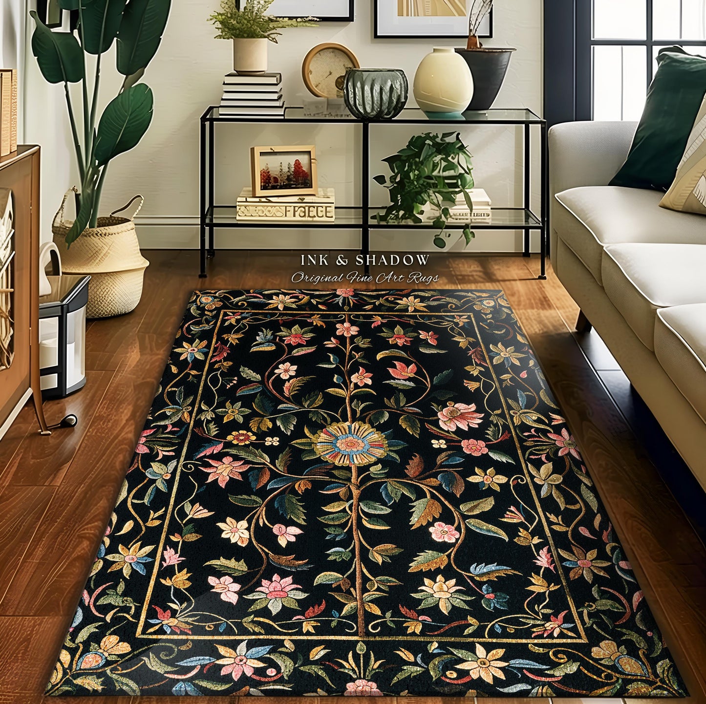 Fairy Aesthetic Living Room Rug | Folklore Aesthetic Danish Home Decor Rustic Housewarming Gift Fairycore Bedroom Whimsical Bedroom Accent |
