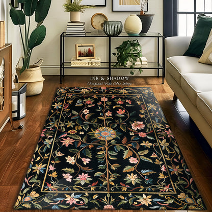 Fairy Aesthetic Living Room Rug | Folklore Aesthetic Danish Home Decor Rustic Housewarming Gift Fairycore Bedroom Whimsical Bedroom Accent |