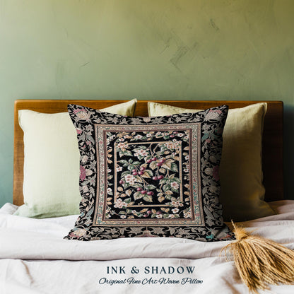 Mystic Baroque Cherry Garden Tapestry Pillow Decorative Throw Cushion
