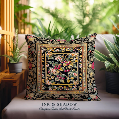 Mystic Baroque Cherry Garden Tapestry Pillow Decorative Throw Cushion