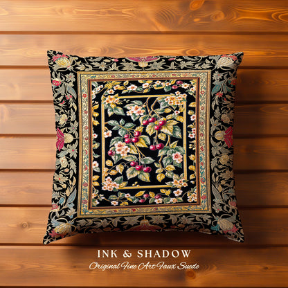 Mystic Baroque Cherry Garden Tapestry Pillow Decorative Throw Cushion