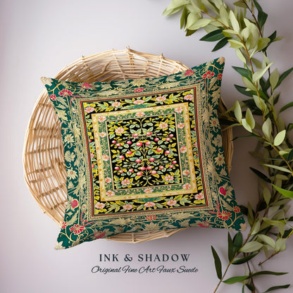 Botanical Abundance Gothic Decorative Cushion Tapestry Throw Pillow