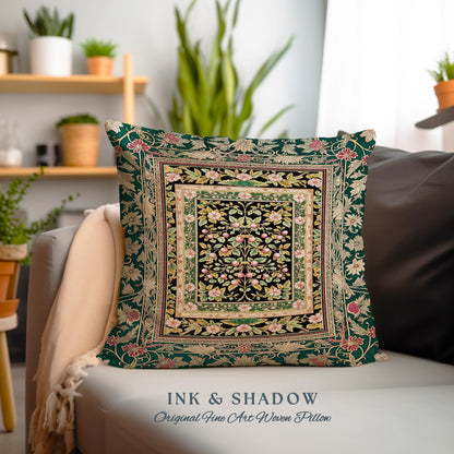 Botanical Abundance Gothic Decorative Cushion Tapestry Throw Pillow