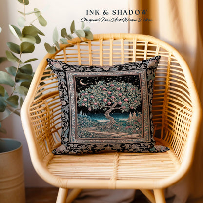 Twilight Orchard Tree Life Decorative Cushion Tapestry Throw Pillow