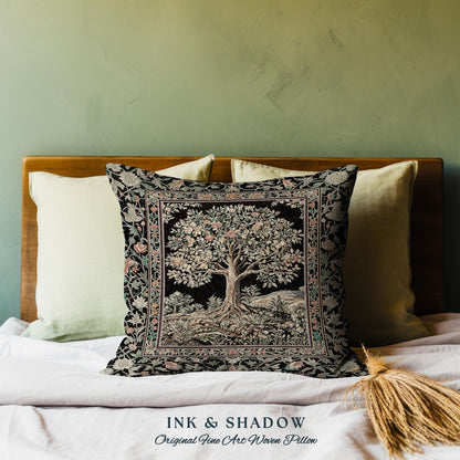 Regal Woodland Tree Decorative Cushion Tapestry Throw Pillow