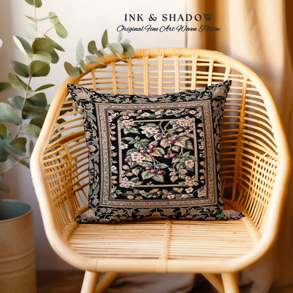 Mystic Baroque Cherry Garden Tapestry Pillow Decorative Throw Cushion