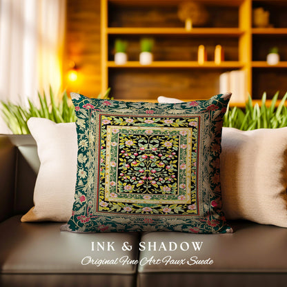 Botanical Abundance Gothic Decorative Cushion Tapestry Throw Pillow