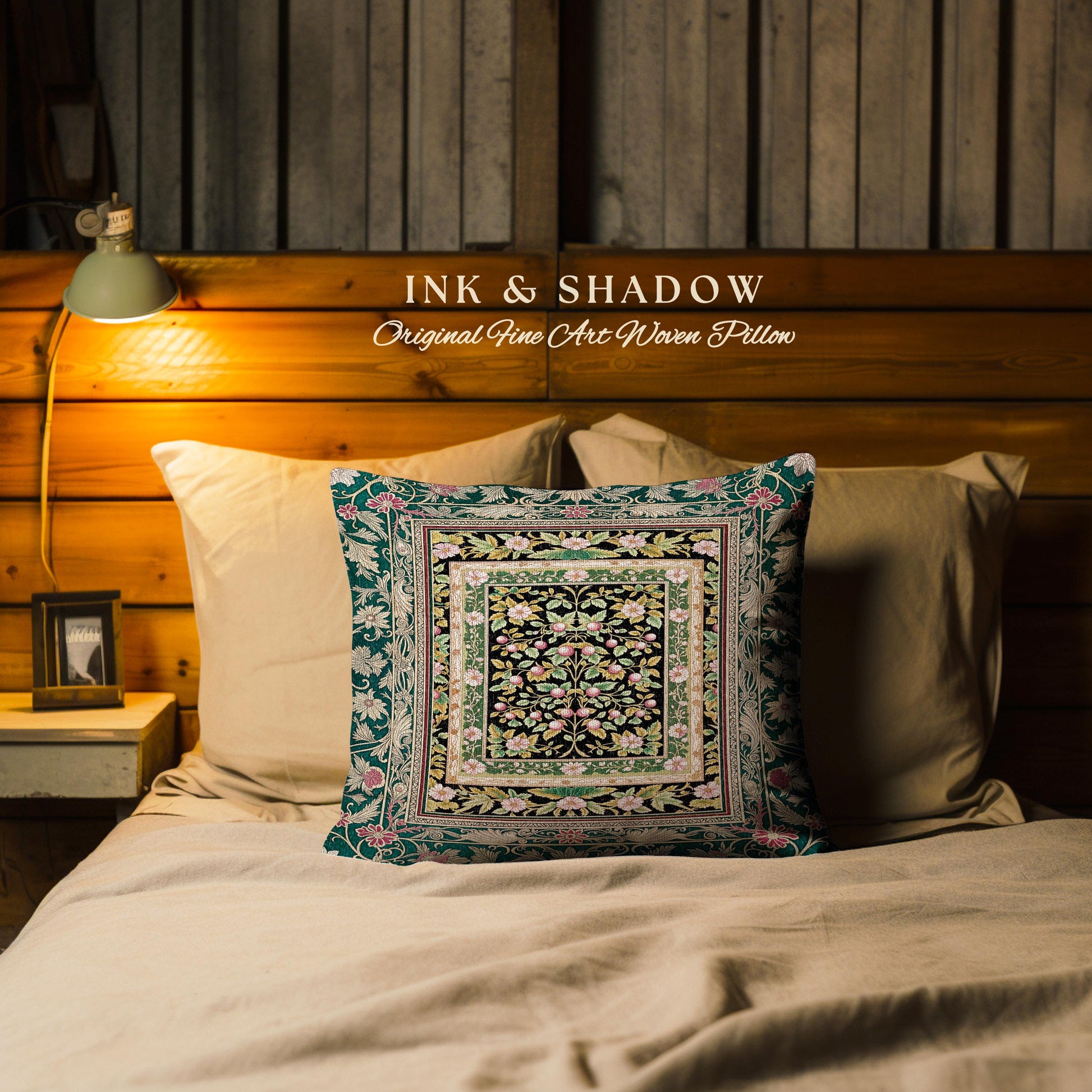 Botanical Abundance Gothic Decorative Cushion Tapestry Throw Pillow