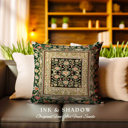 Victorian Garden Floral Tapestry Pillow Decorative Throw Cushion