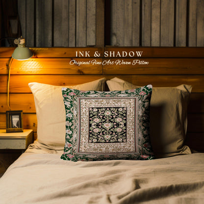 Victorian Garden Floral Tapestry Pillow Decorative Throw Cushion