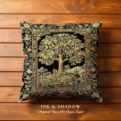 Regal Woodland Tree Decorative Cushion Tapestry Throw Pillow