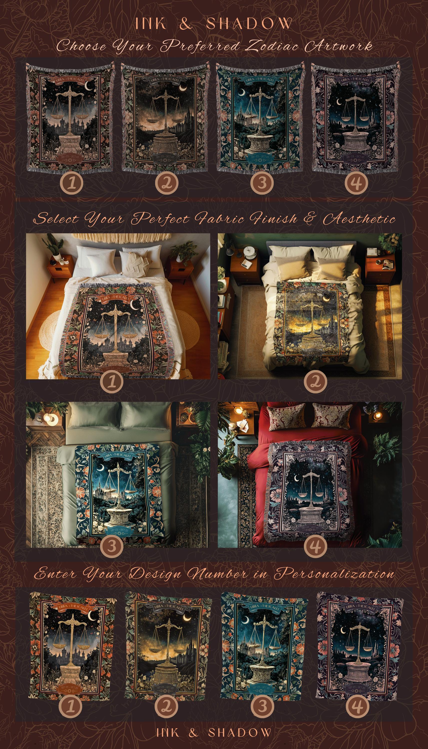 Ethereal Fairy Core Sagittarius Zodiac Tapestry Astrology Celestial Cottagecore Blanket | The Archer Whimsical Fairytale Birthday Month Gift