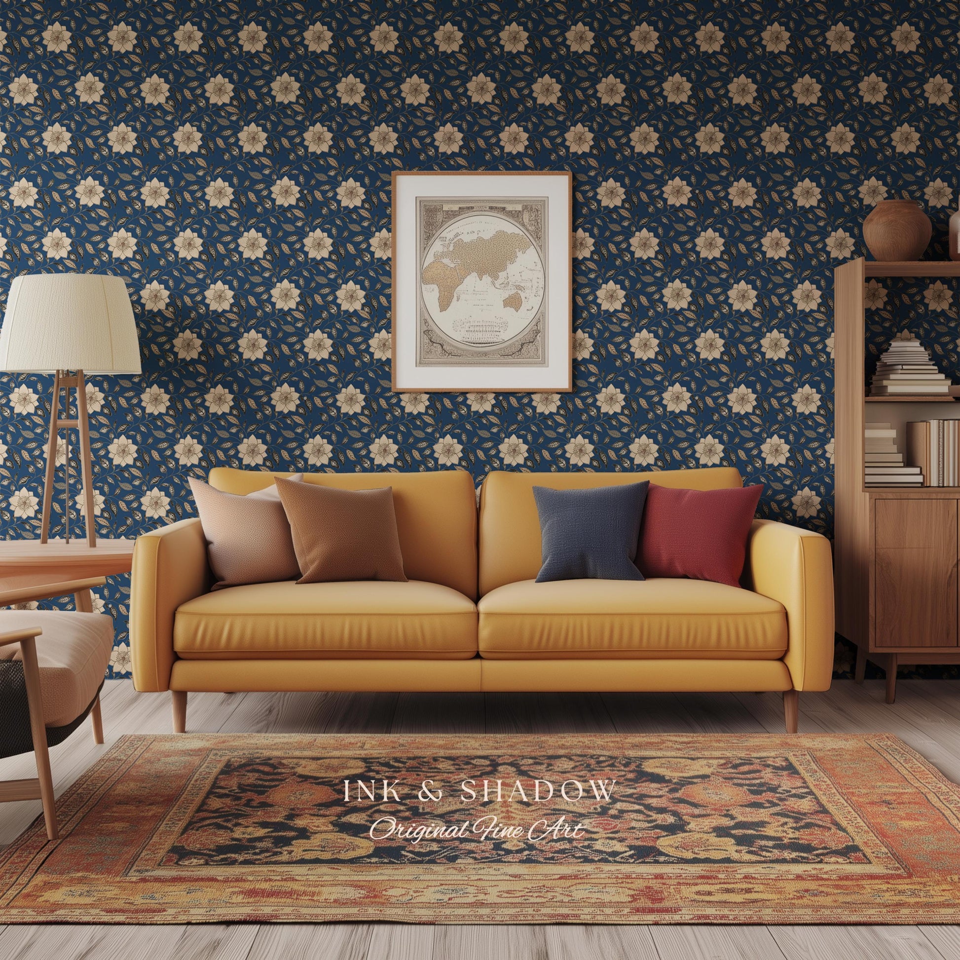 Luxury Wallpaper for Elegant Home | French Bedroom Cottagecore Chateau Renter Friendly Peel and Stick Wall Paper Victorian Home Decor