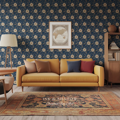 Luxury Wallpaper for Elegant Home | French Bedroom Cottagecore Chateau Renter Friendly Peel and Stick Wall Paper Victorian Home Decor