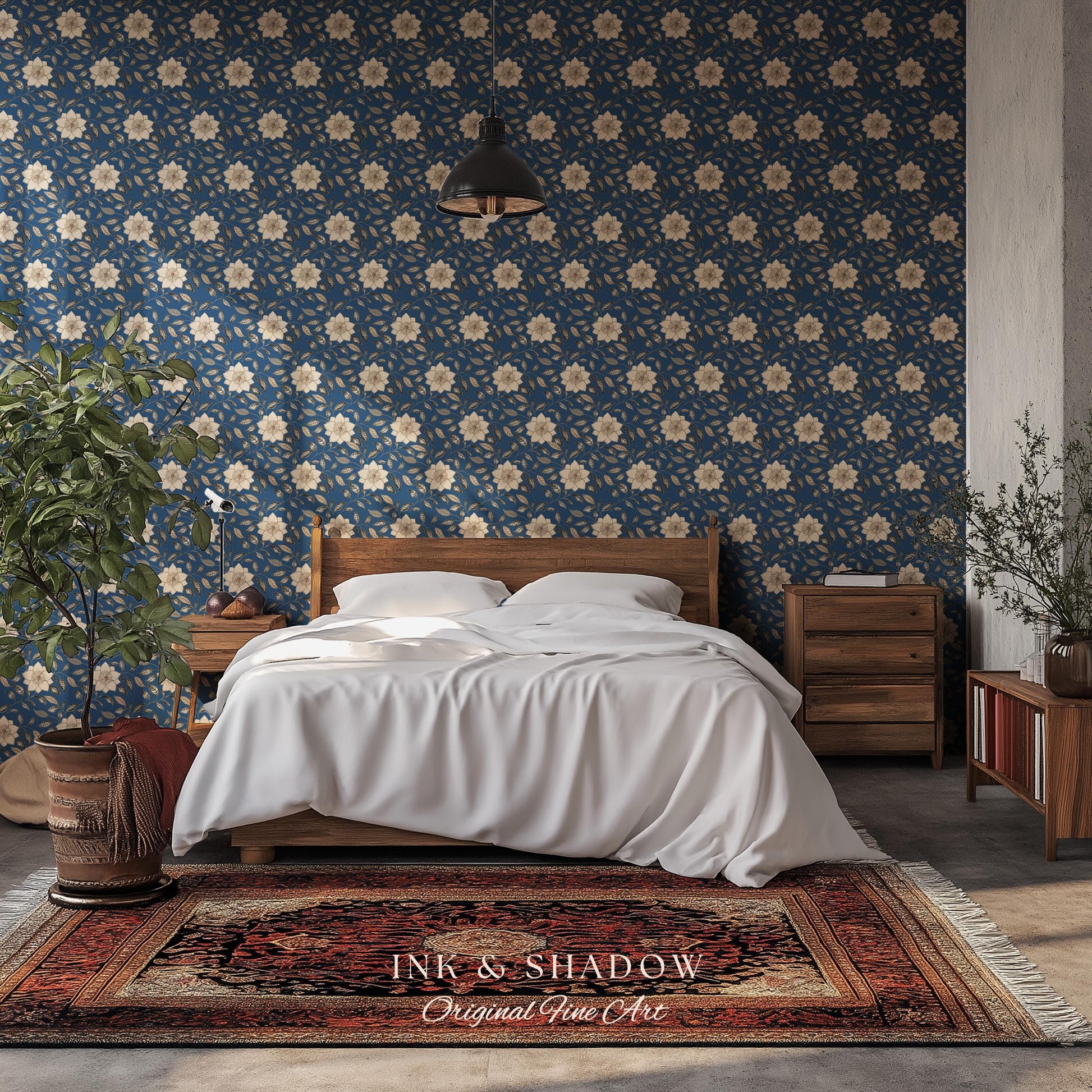 Luxury Wallpaper for Elegant Home | French Bedroom Cottagecore Chateau Renter Friendly Peel and Stick Wall Paper Victorian Home Decor
