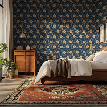 Luxury Wallpaper for Elegant Home | French Bedroom Cottagecore Chateau Renter Friendly Peel and Stick Wall Paper Victorian Home Decor
