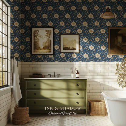 Luxury Wallpaper for Elegant Home | French Bedroom Cottagecore Chateau Renter Friendly Peel and Stick Wall Paper Victorian Home Decor