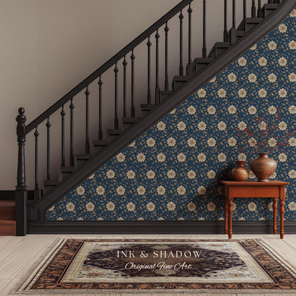 Luxury Wallpaper for Elegant Home | French Bedroom Cottagecore Chateau Renter Friendly Peel and Stick Wall Paper Victorian Home Decor