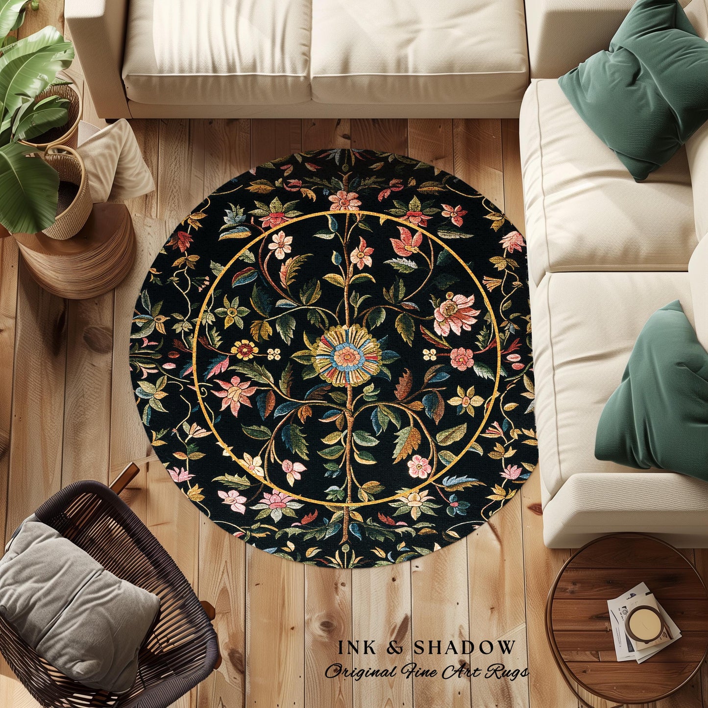Fairy Aesthetic Living Room Rug | Folklore Aesthetic Danish Home Decor Rustic Housewarming Gift Fairycore Bedroom Whimsical Bedroom Accent |