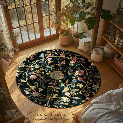 Fairy Aesthetic Living Room Rug | Folklore Aesthetic Danish Home Decor Rustic Housewarming Gift Fairycore Bedroom Whimsical Bedroom Accent |