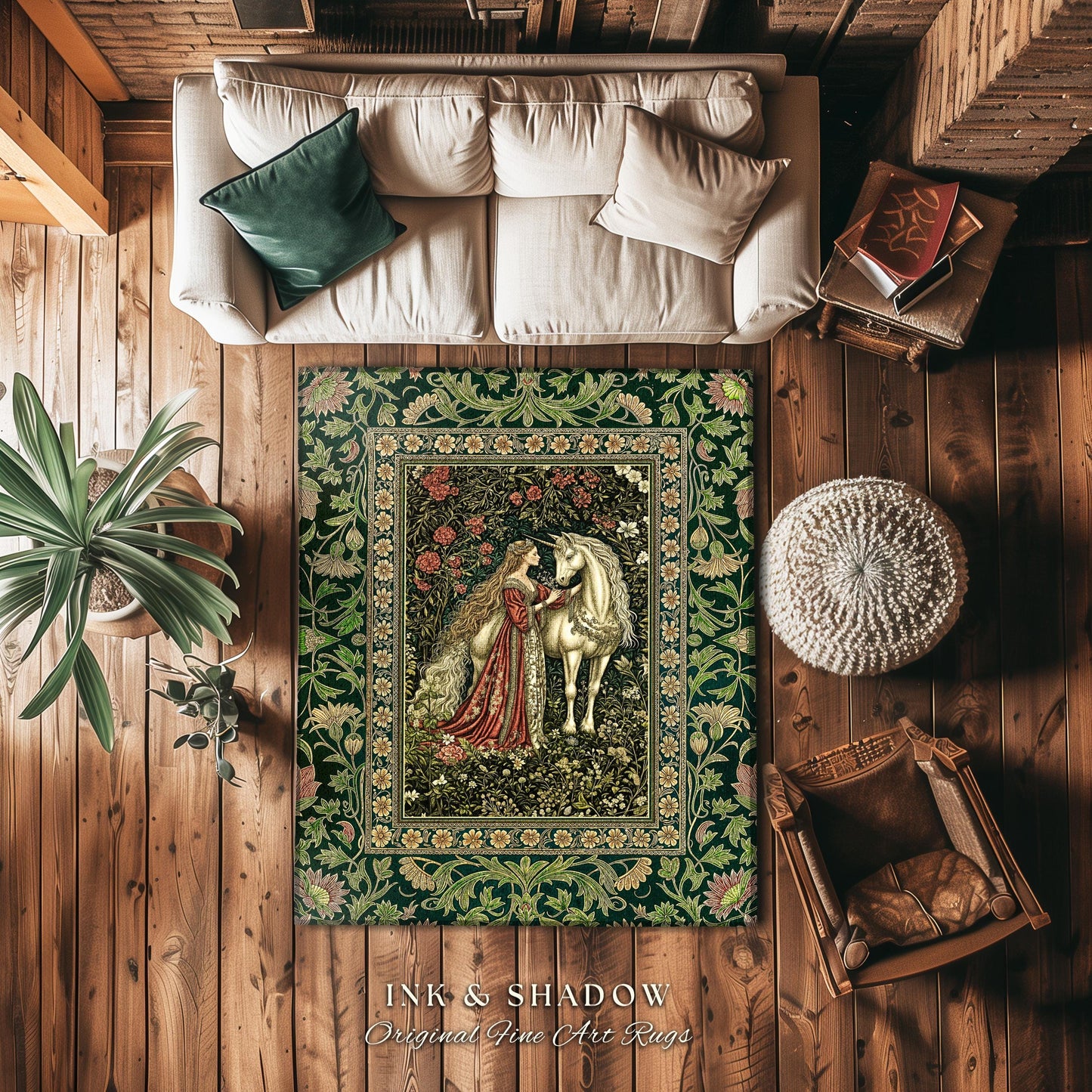 Fantasy Fairytale Princesscore Area Rug | Soft Fantasy Regency Cottagecore Bedroom Dark Romantic Home Decor Enchanted Rustic Storybook |