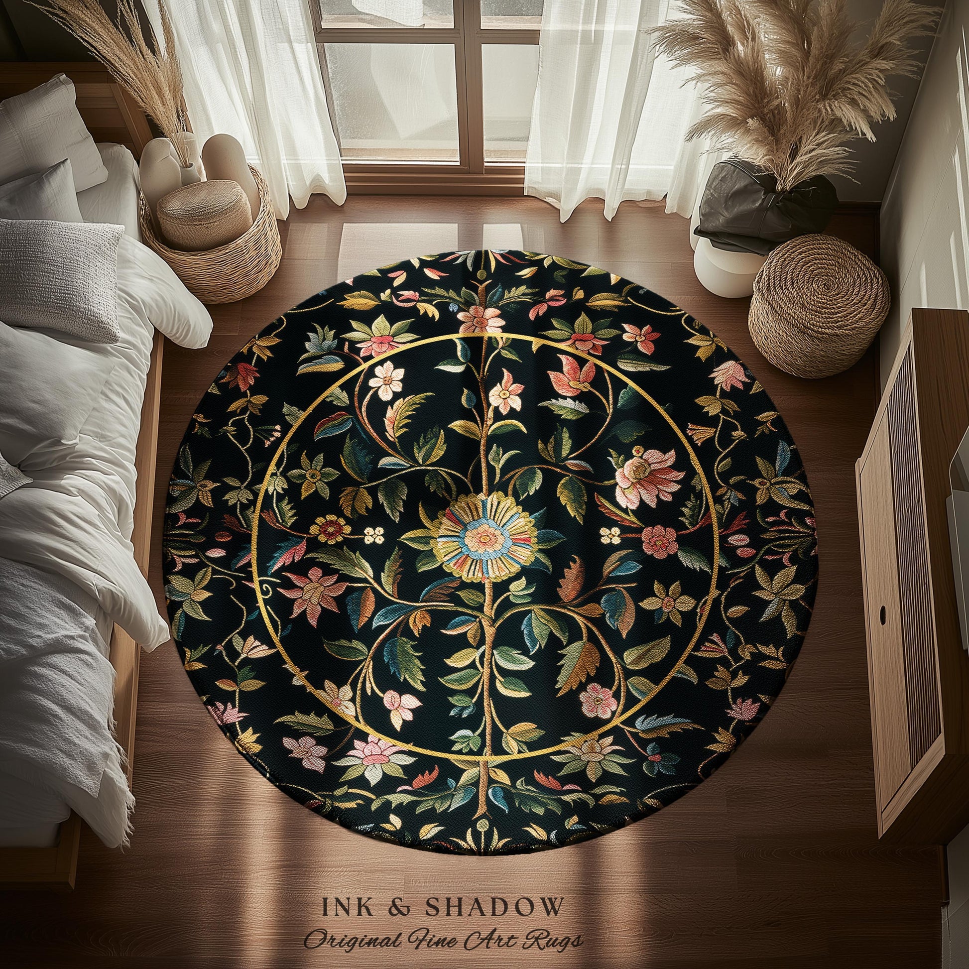 Fairy Aesthetic Living Room Rug | Folklore Aesthetic Danish Home Decor Rustic Housewarming Gift Fairycore Bedroom Whimsical Bedroom Accent |
