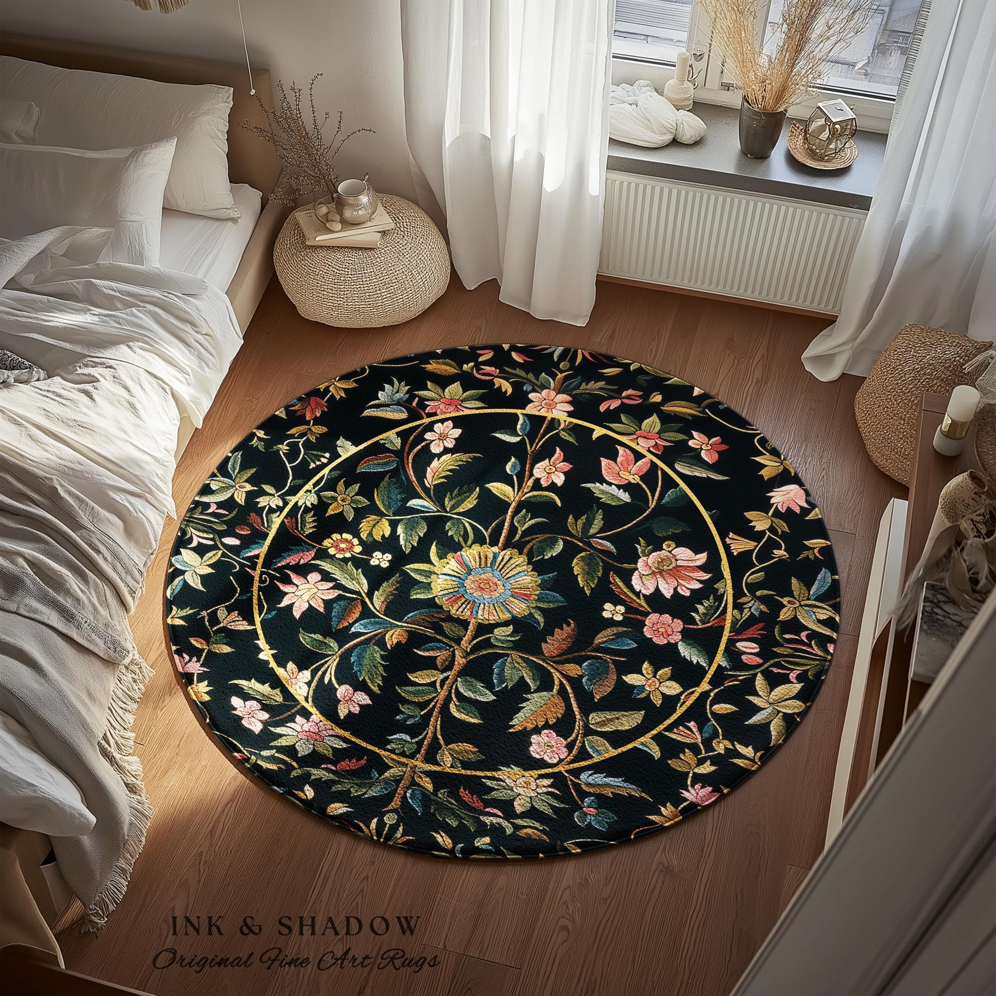 Fairy Aesthetic Living Room Rug | Folklore Aesthetic Danish Home Decor Rustic Housewarming Gift Fairycore Bedroom Whimsical Bedroom Accent |