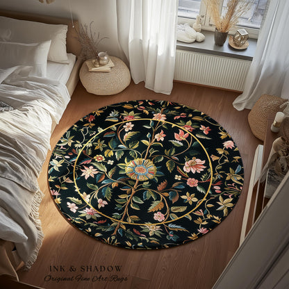 Fairy Aesthetic Living Room Rug | Folklore Aesthetic Danish Home Decor Rustic Housewarming Gift Fairycore Bedroom Whimsical Bedroom Accent |